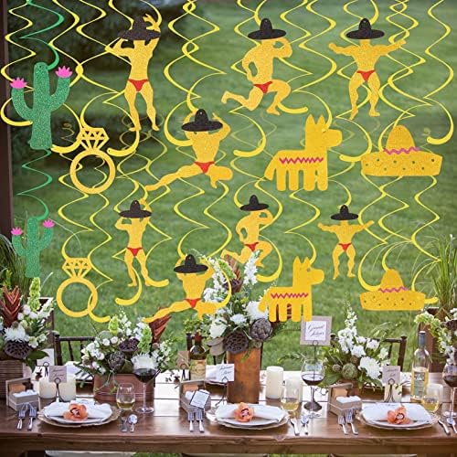 30Pcs Hanging Swirl Bachelorette Party Decorations
