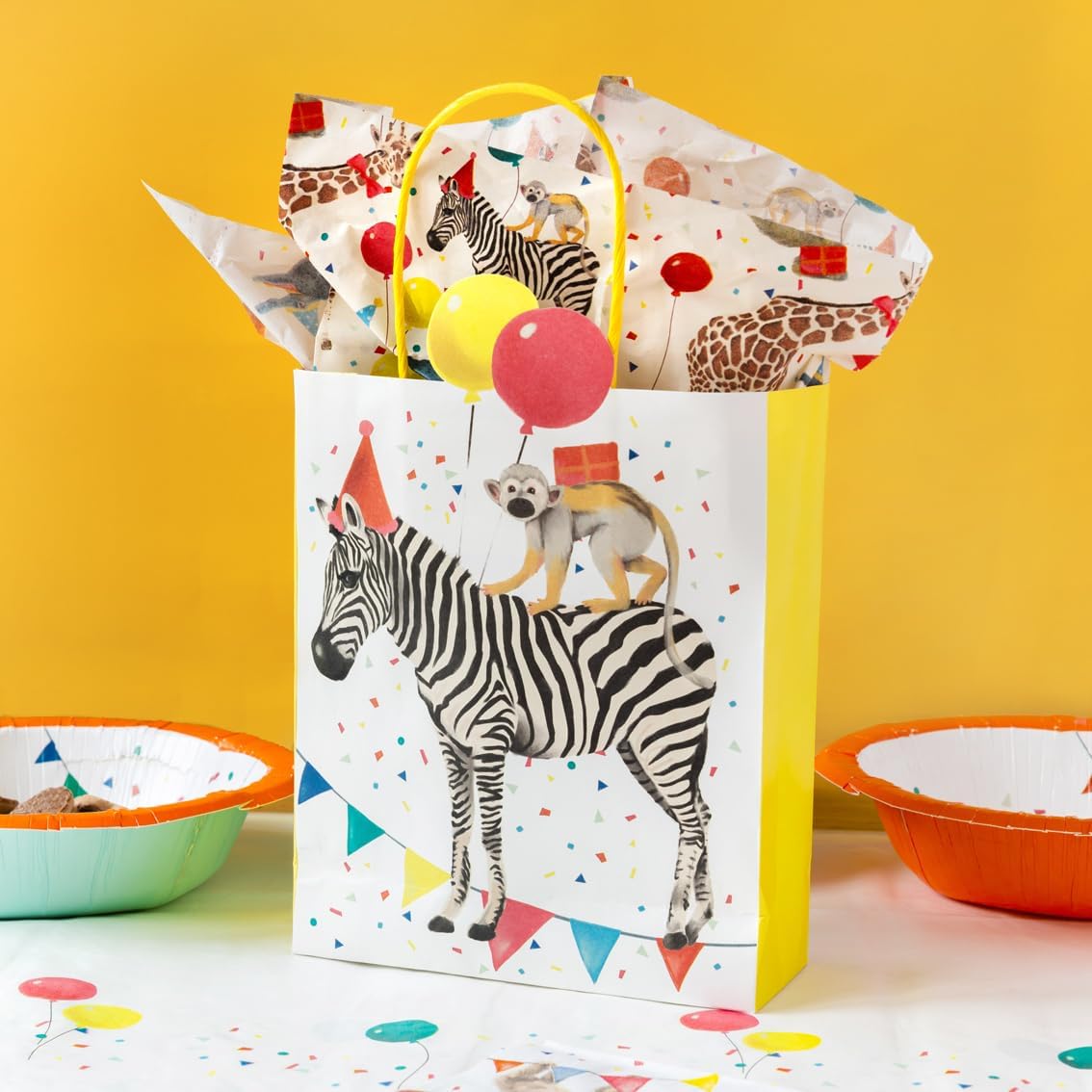 Talking Tables Safari Animal Themed Table Cover 70x47 Inches