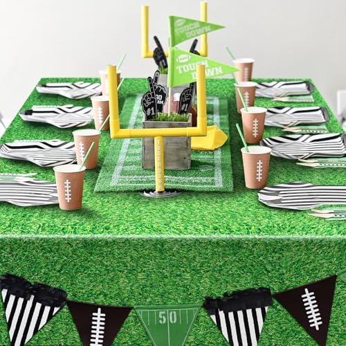 3 Pack Golf Themed Plastic Tablecloths 54x108 Inch
