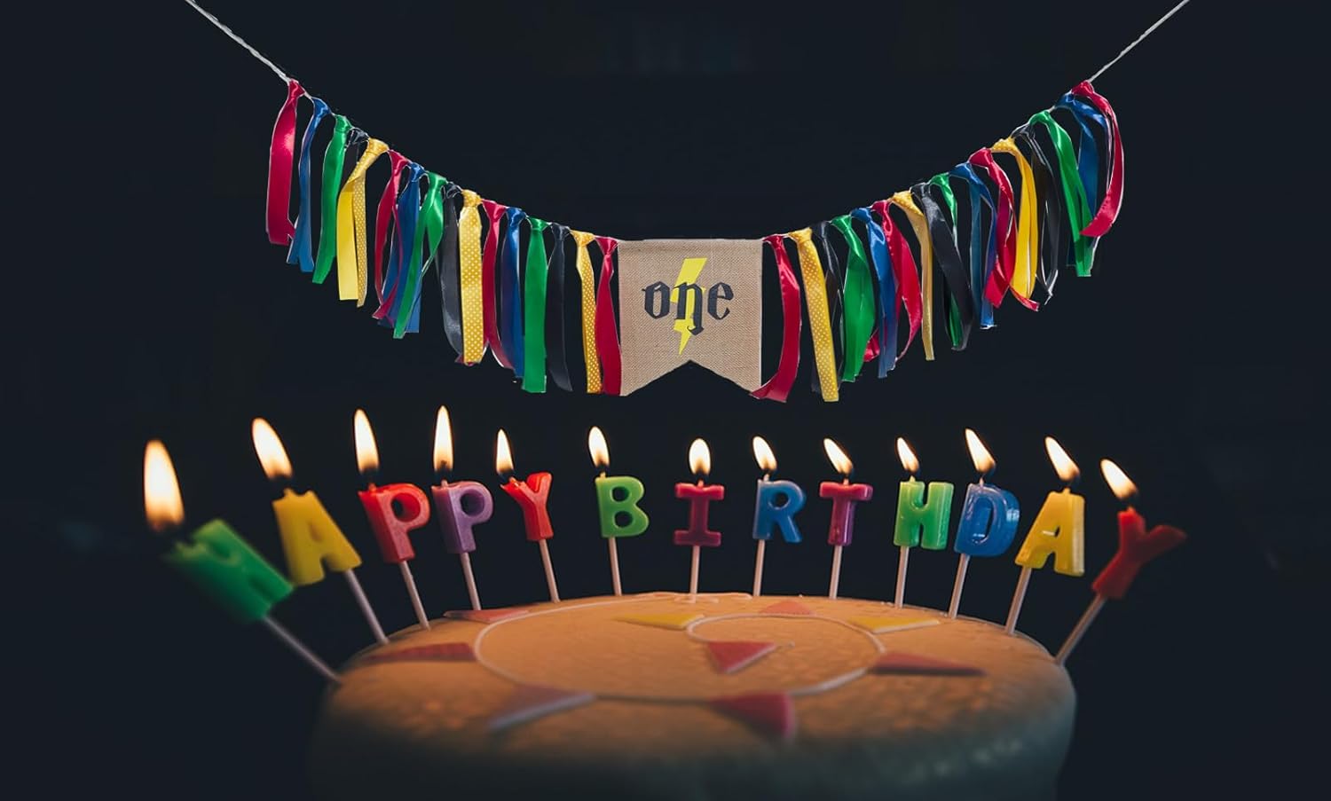 Magical Wizard 1st Birthday Party Banner