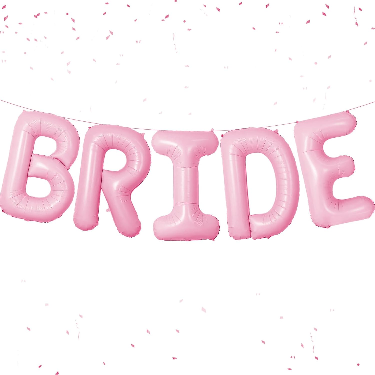Pink Macaron Bride Balloons 5PCS Wedding Decor