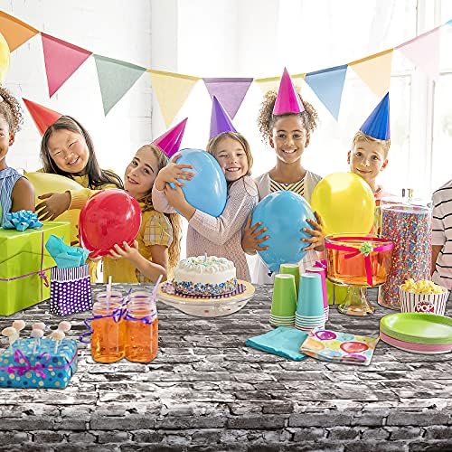 PHOGARY 2 Pack Brick Tablecloths for Christmas Party