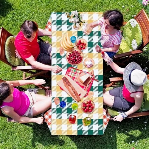 3PCS Pastel Gingham Checkered Tablecloths for Events