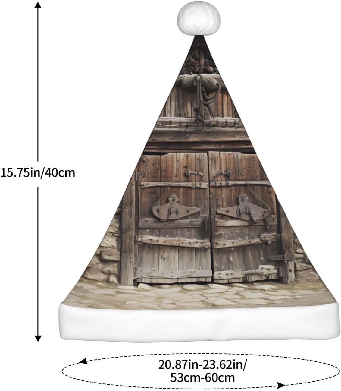 QINZHENG Rustic Stall Santa Hat Funny Christmas Decoration