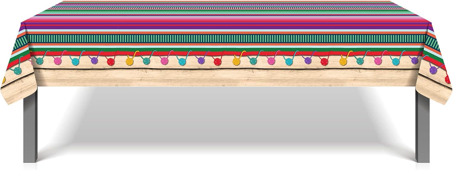 4-Pack Mexican Fiesta Party Tablecloths