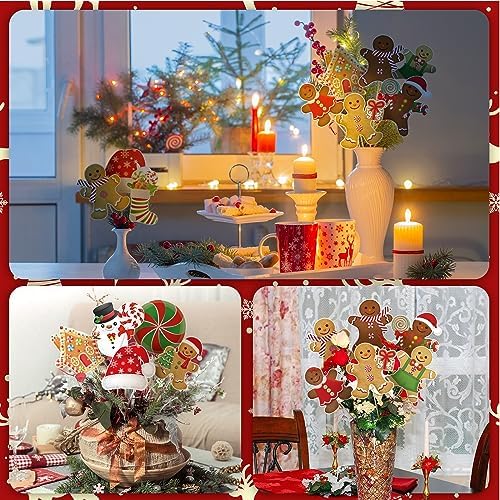 Soaoo 36 Pcs Christmas Vase Filler Sticks Decorations
