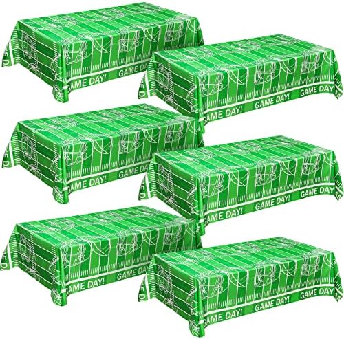 Irenare Football Themed Tablecloths 6 Sheets Set