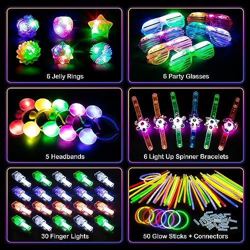 Mocoosy 103PCS Glow in the Dark Party Supplies