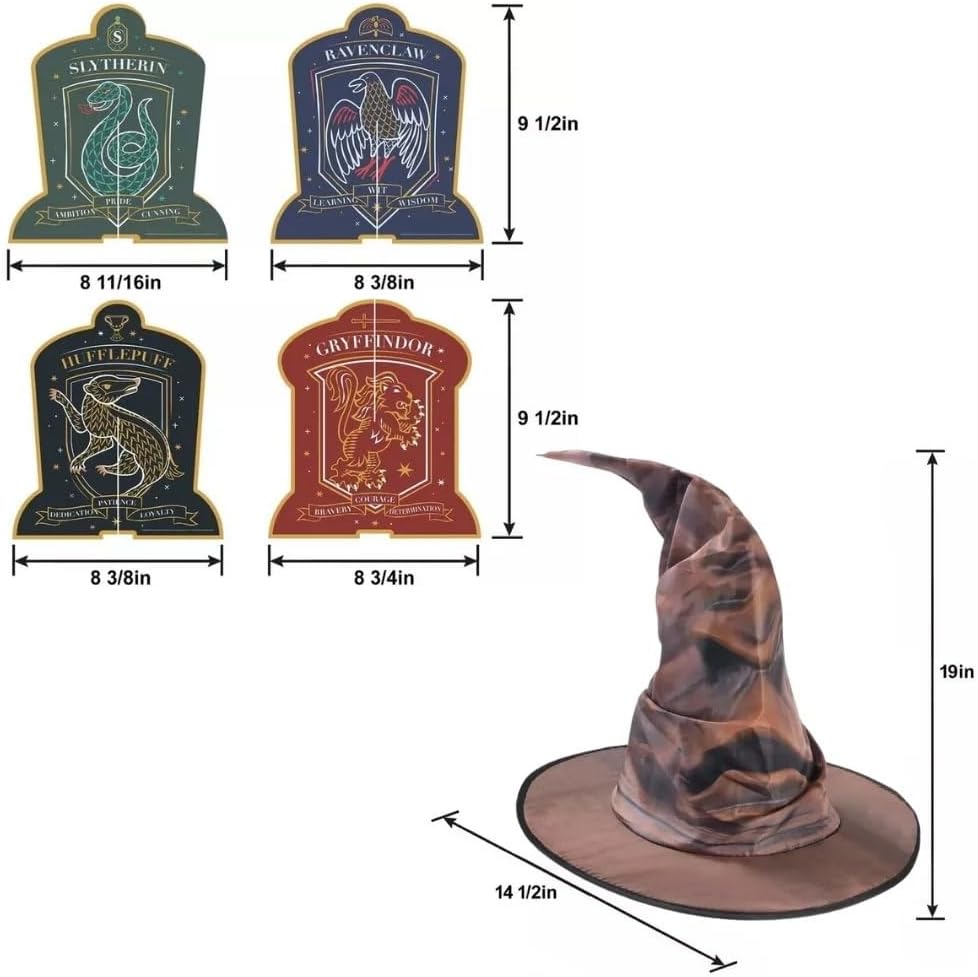 Amscan Harry Potter Hogwarts United 3D Paper Centerpiece Set of 5