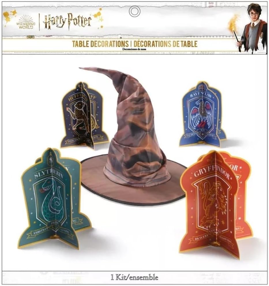 Amscan Harry Potter Hogwarts United 3D Paper Centerpiece Set of 5