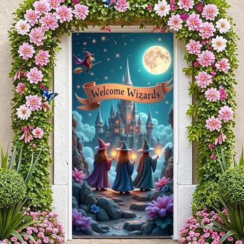 Wizard Themed Door Banner for Birthday Party Decorations