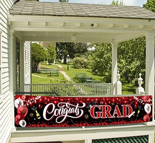 2025 Graduation Banner with Balloons and Champagne Design