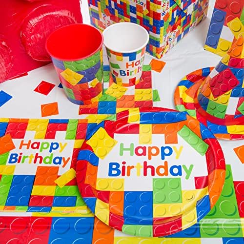 Bold And Bright Building Blocks Napkins Pack Of 16