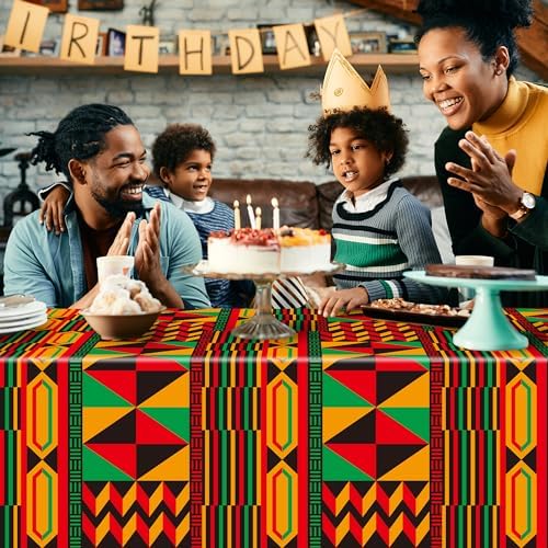 3 Pack Happy Kwanzaa Tablecloth Decorations