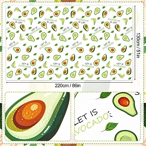 2 Pieces Avocado Tablecloths Birthday Party Decorations