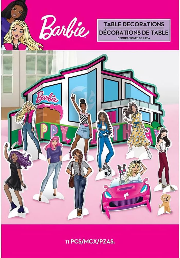 Barbie Dream Together Table Decor Kit 11 Pc Set