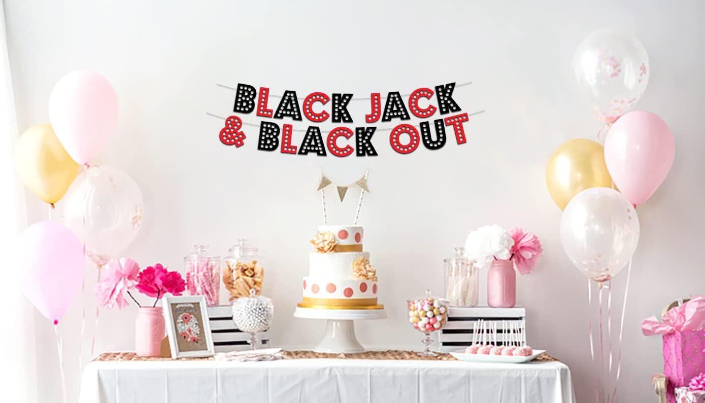 Las Vegas Birthday Casino Themed Glitter Banner