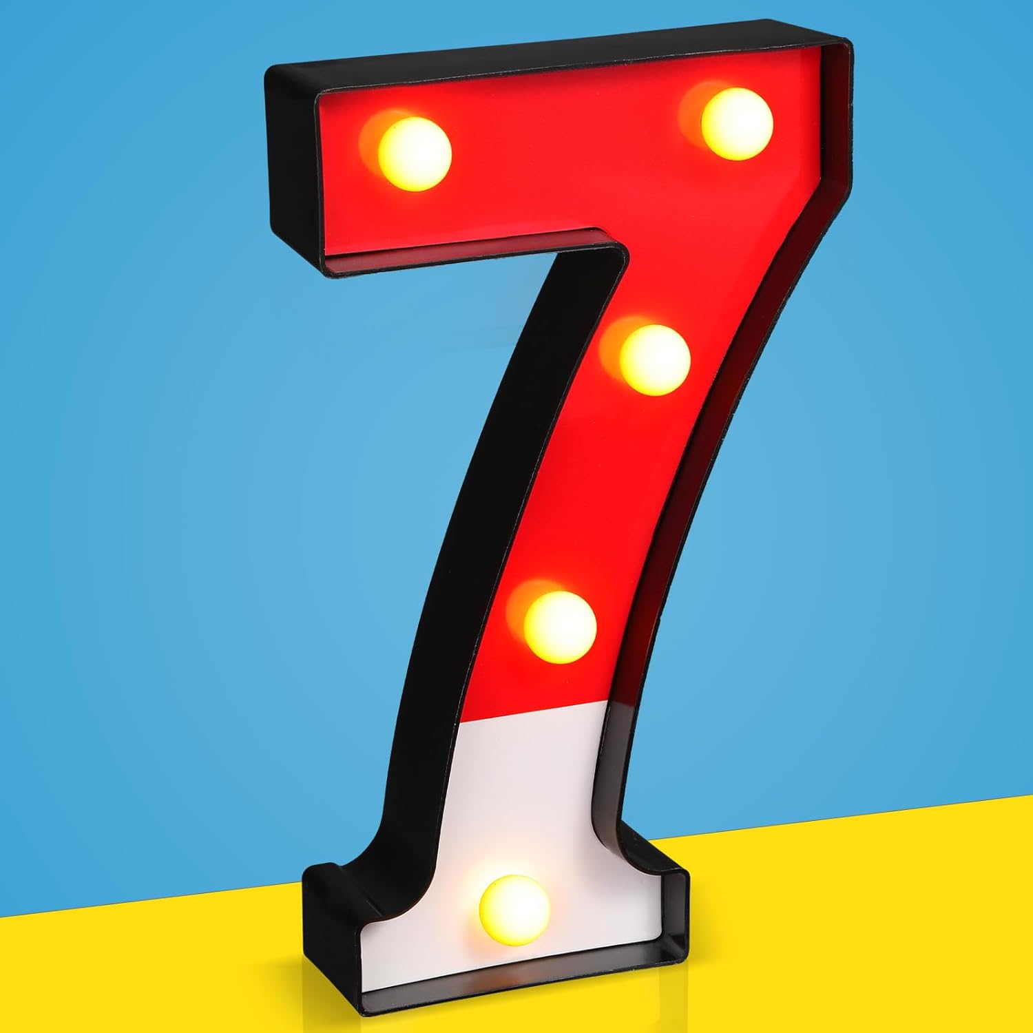 Mudder LED Cartoon Glowing Numbers Party Decorations