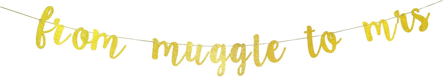 Gold Glitter Bachelorette Party Banner Decorations