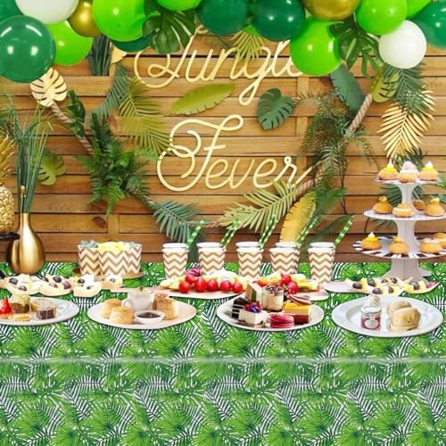 PHOGARY Jungle Tablecloth 2pcs 54 x 108 Inch