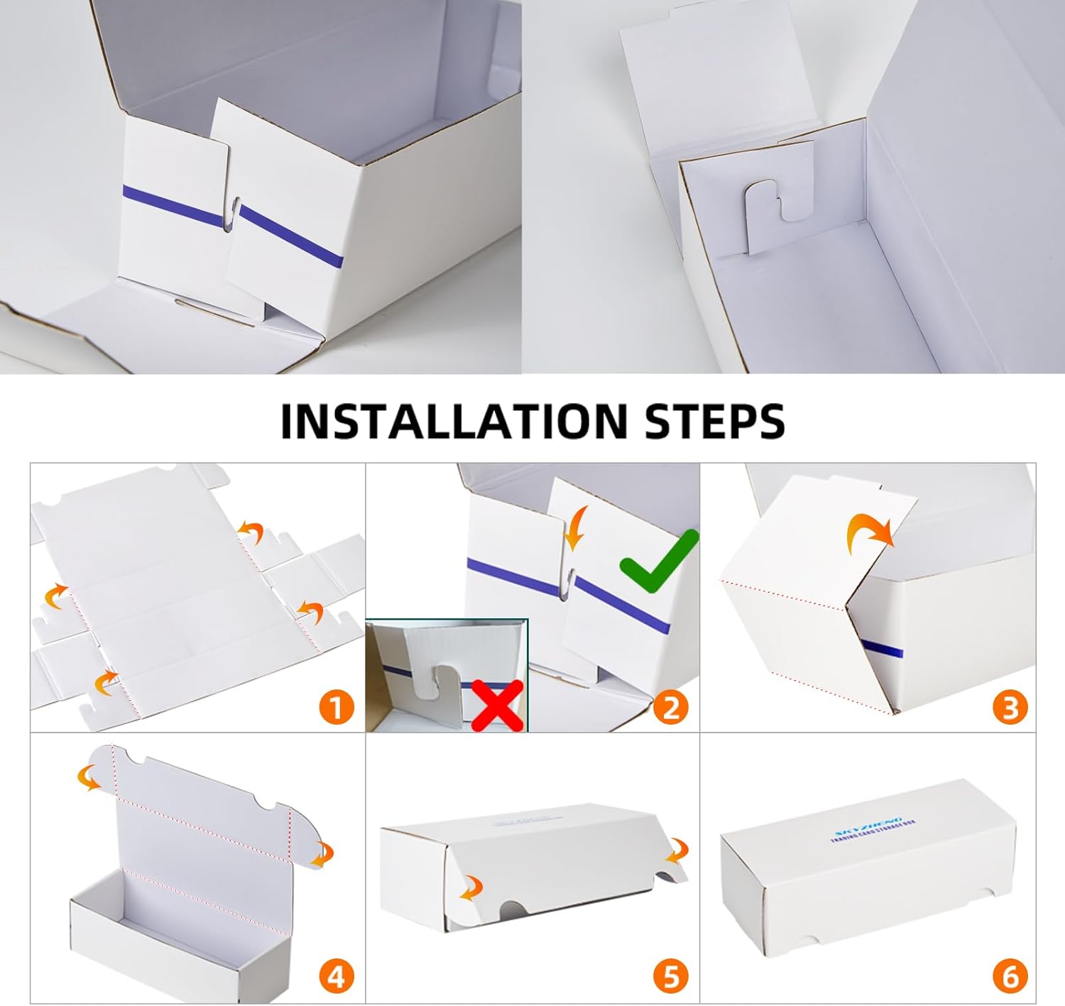 5 Pack Trading Card Storage Boxes with 10 PCS Dividers