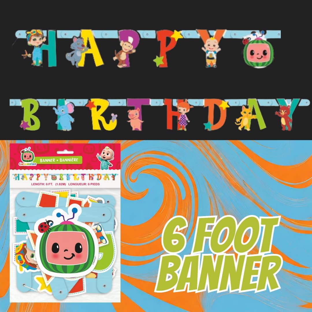 Cocomelon Birthday Party Supplies Set
