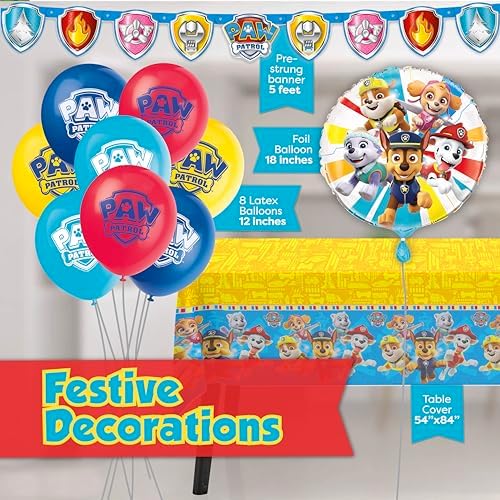Paw Patrol Birthday Decorations for 16 Guests