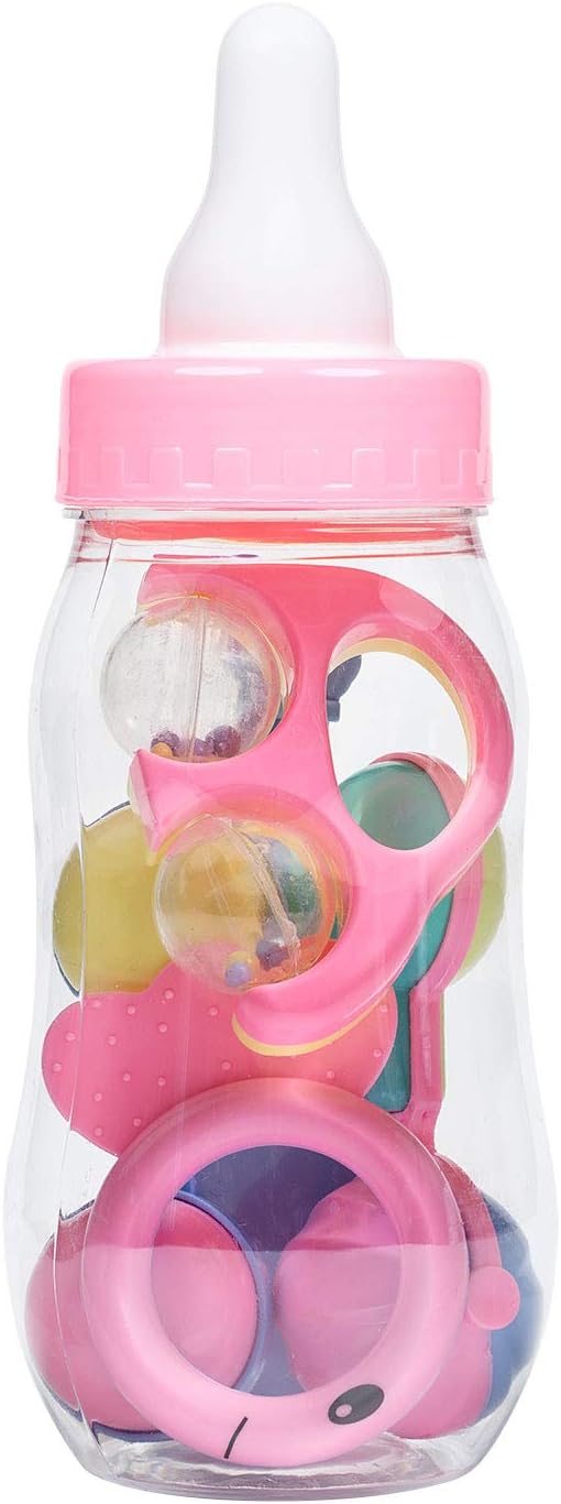 Jumbo Pink Plastic Baby Bottle Fillable Centerpiece