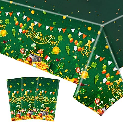 HOWAF 3pcs St Patricks Day Table Cover Set