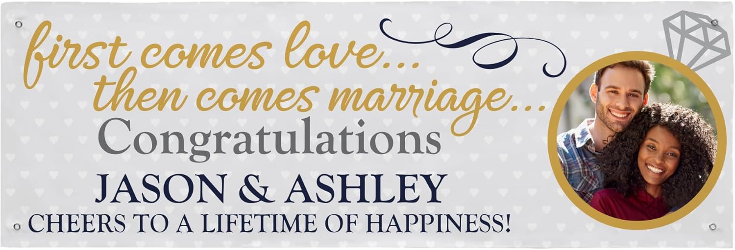 Lets Make Memories Custom Engagement Banner - 6 ft