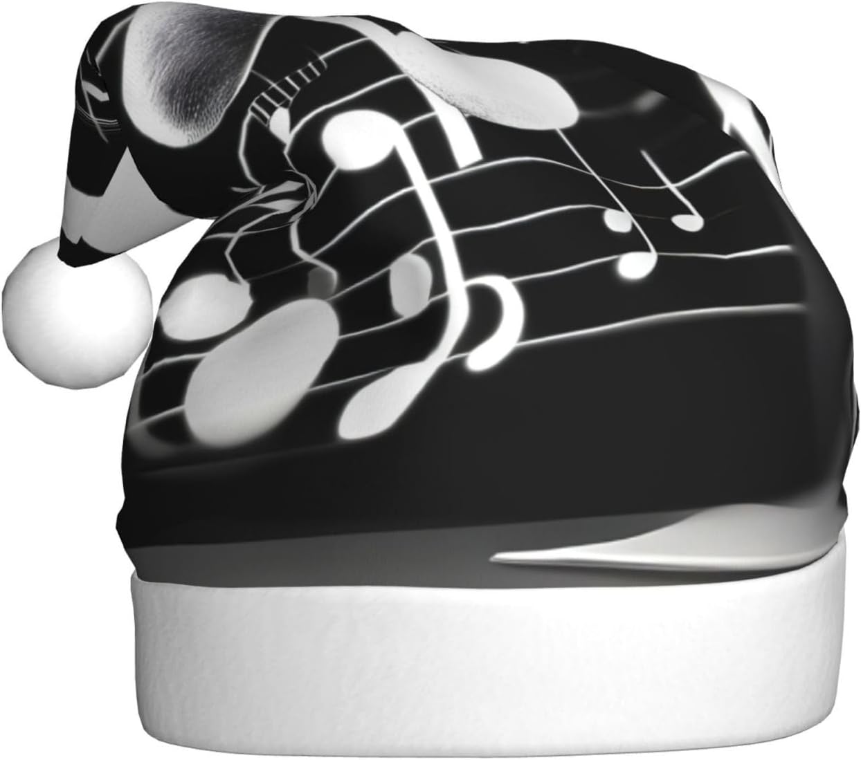 QINZHENG Music Note Santa Hat Christmas Decoration