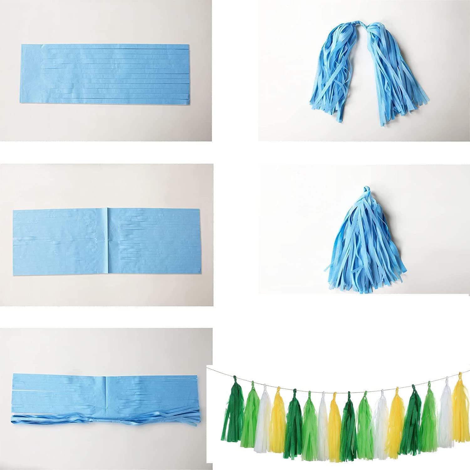 Autupy 26PCS Yellow Green White Party Decorations