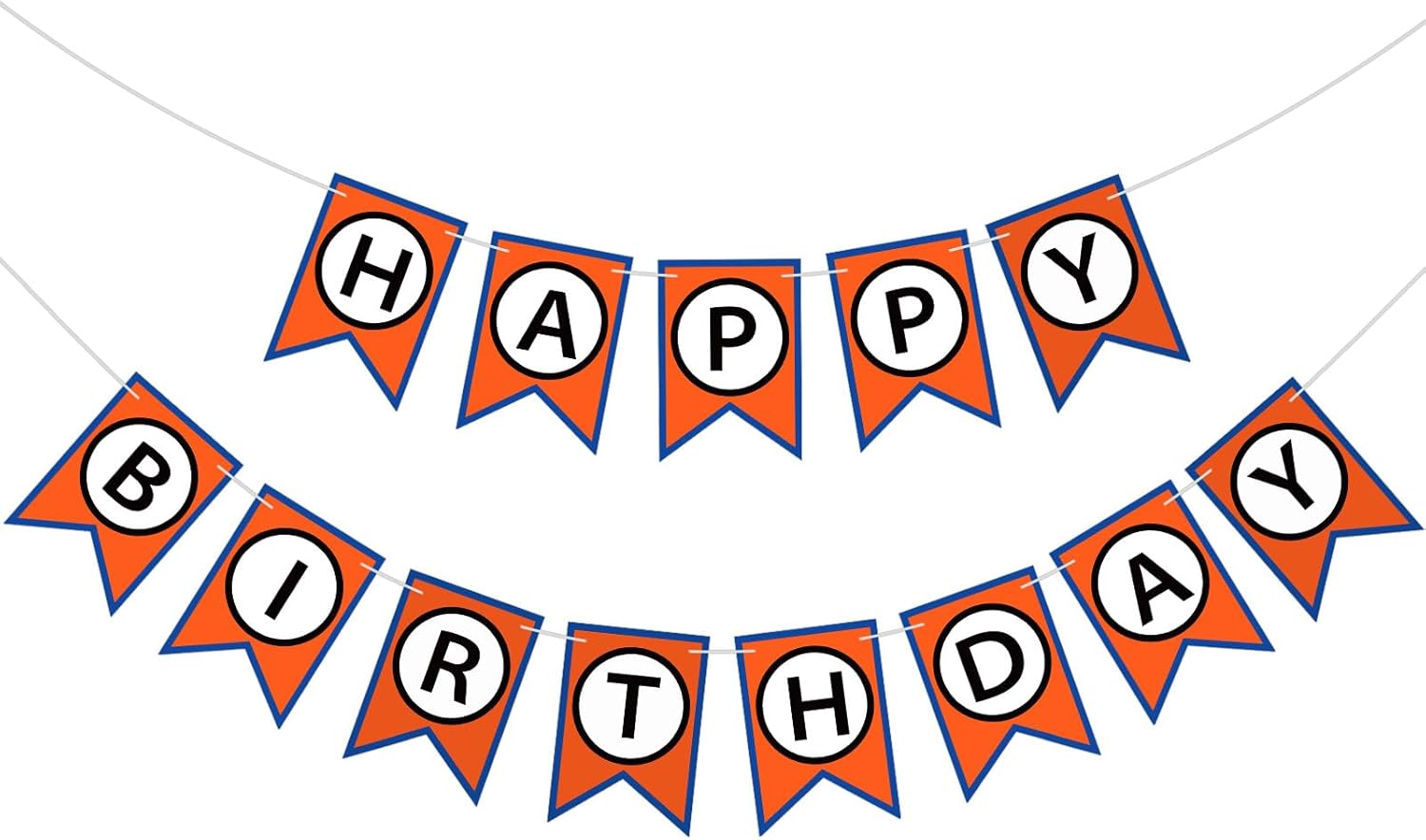 Anime Happy Birthday Bunting Banner Pre-Strung