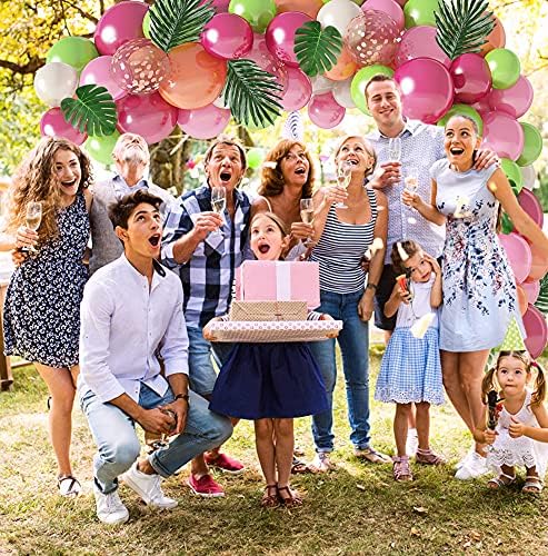 117Pcs Tropical Balloon Arch Garland Kit