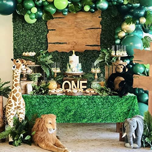 Green Grass Tablecloth 2 Pack Summer Football Themed Party Supplies