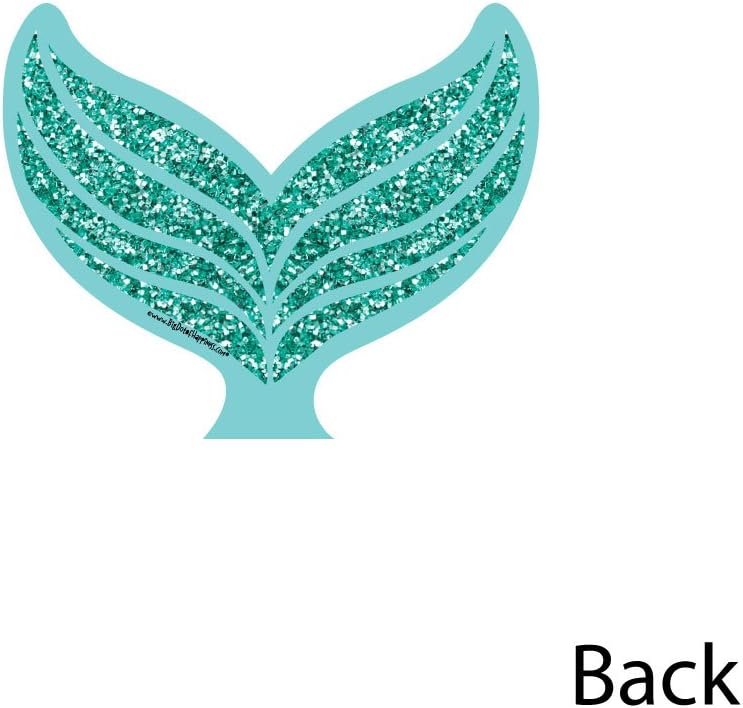 Big Dot of Happiness Mermaid Tail Decorations Set of 20