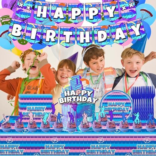Gaming Theme Birthday Party Decorations Set