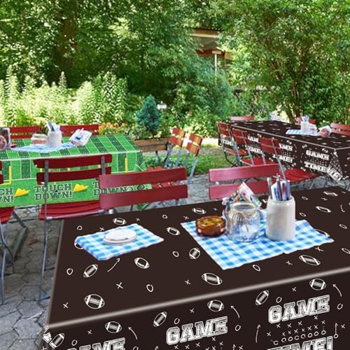 Yavxzvbw Football Tablecloth Set 54x108 Inch 2 Pack