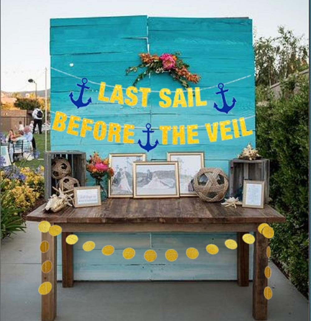LaVenty Last Sail Before the Veil Nautical Bachelorette Party Banner