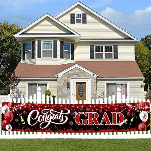 2025 Graduation Banner with Balloons and Champagne Design