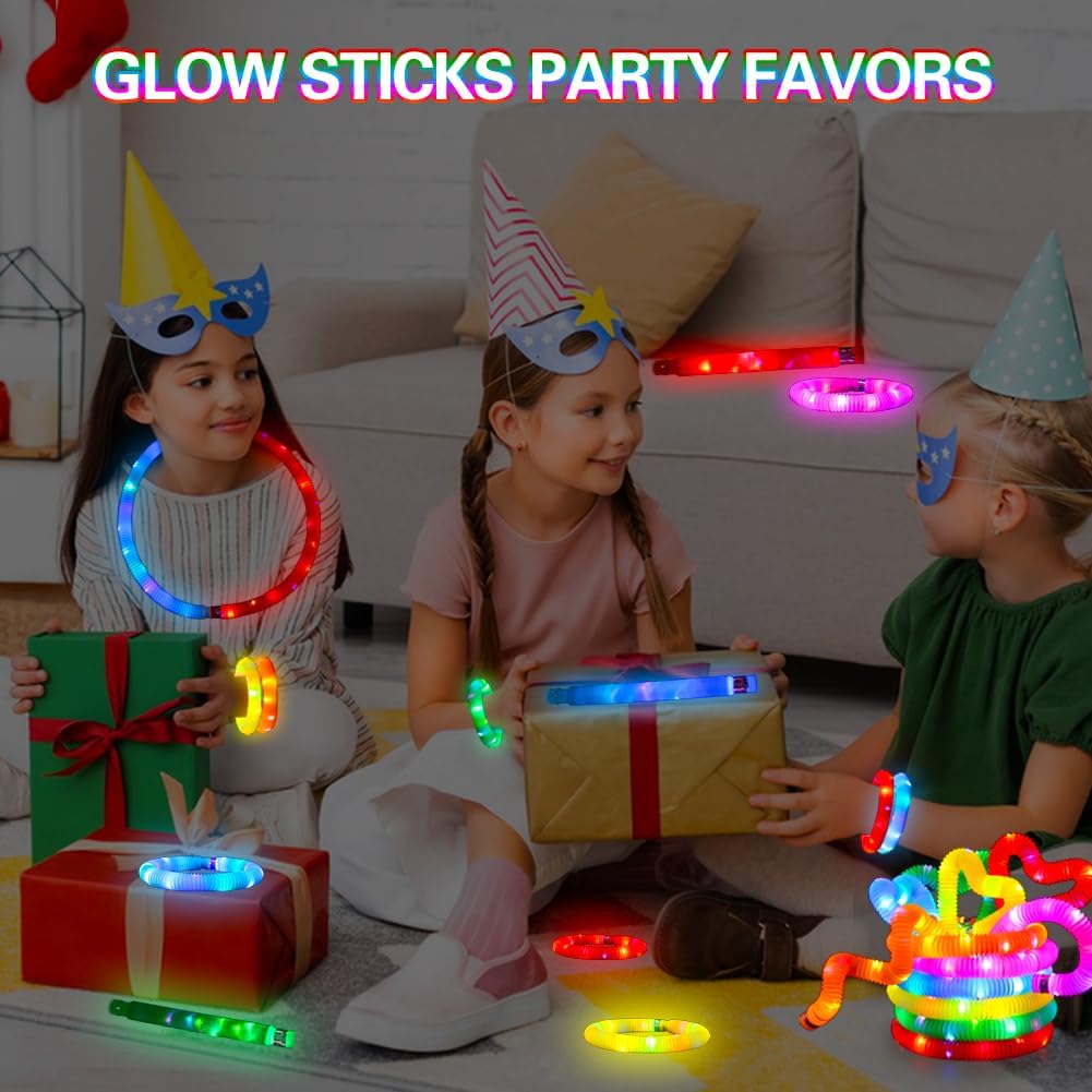 24 pcs Glow Sticks Camping Essentials for Kids