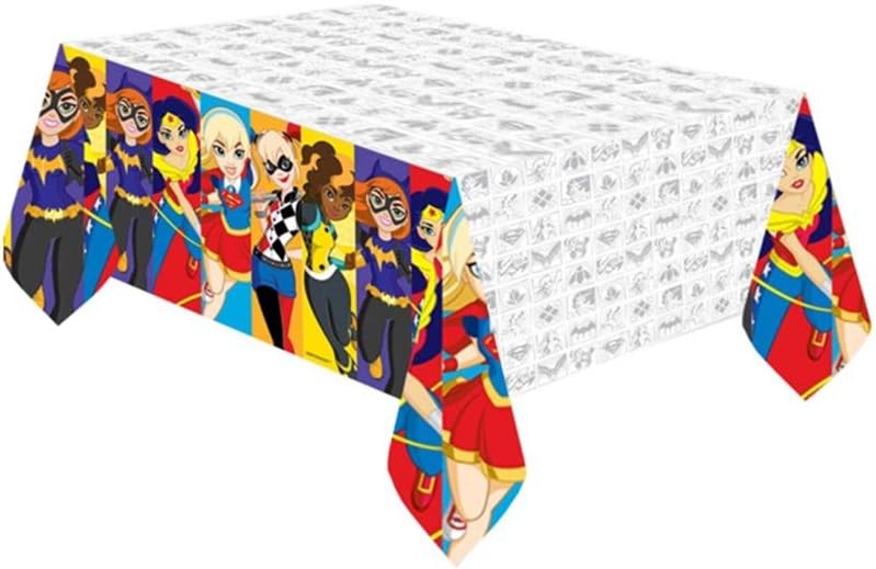 DC Super Hero Girls Plastic Table Cover 1-Count