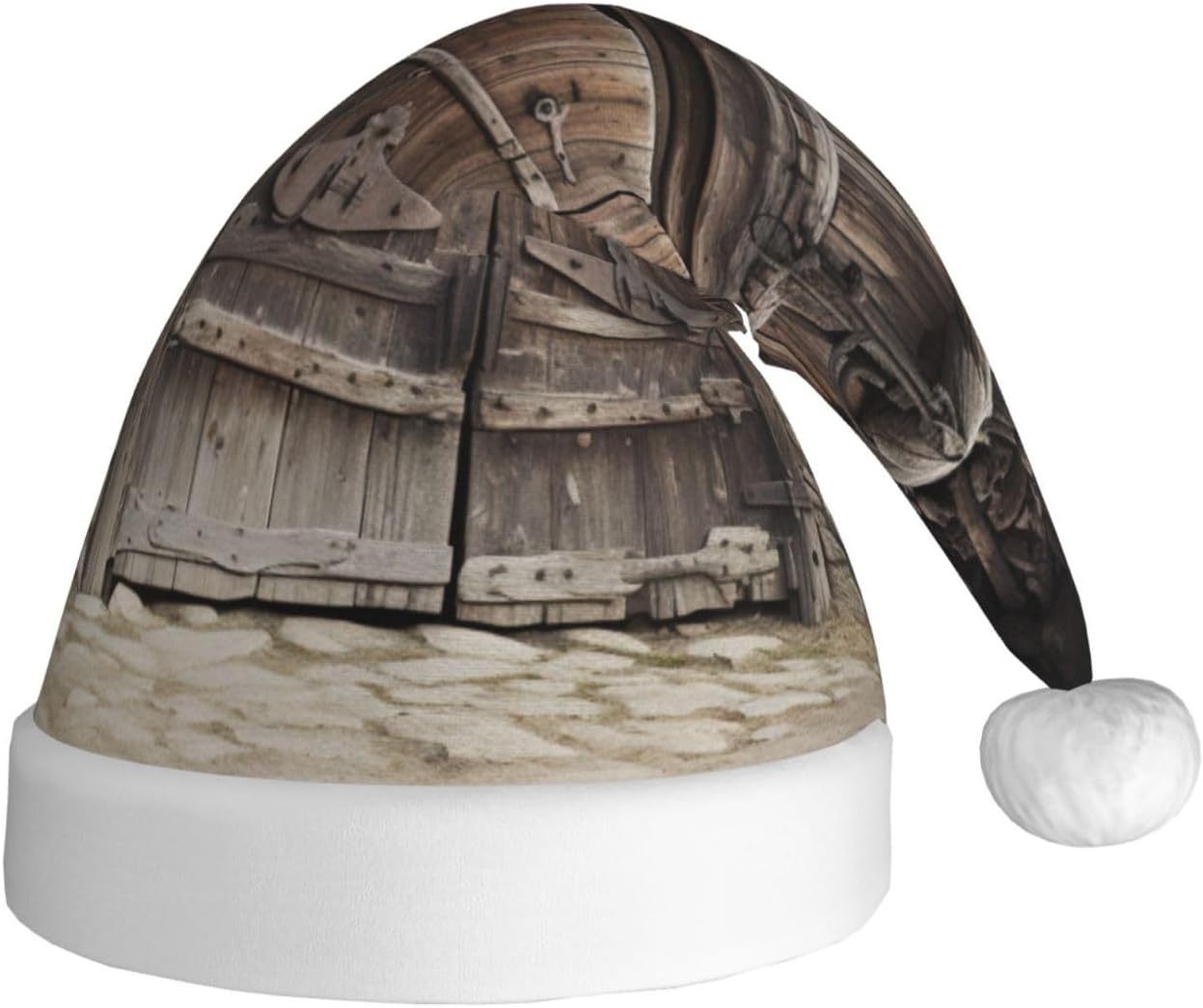QINZHENG Rustic Stall Santa Hat Funny Christmas Decoration