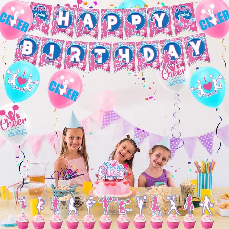 Cheerleading Birthday Party Decorations Set