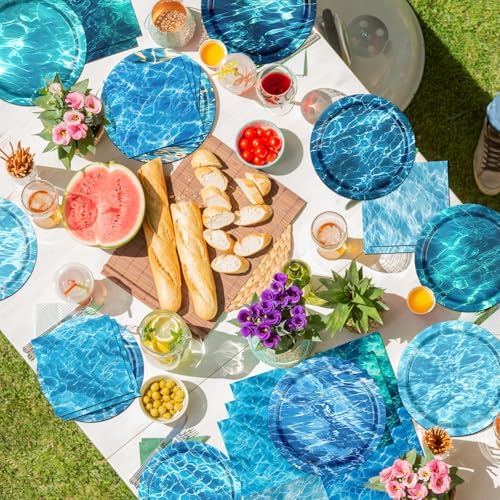 Ocean Themed Party Decor Tableware Set 60pcs