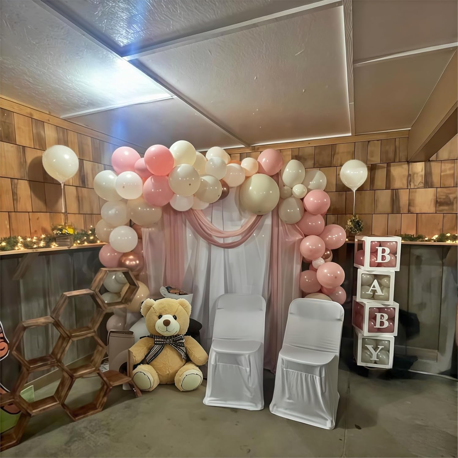 Nude Dusty Pink Balloons Set 60Pcs 12 Inch