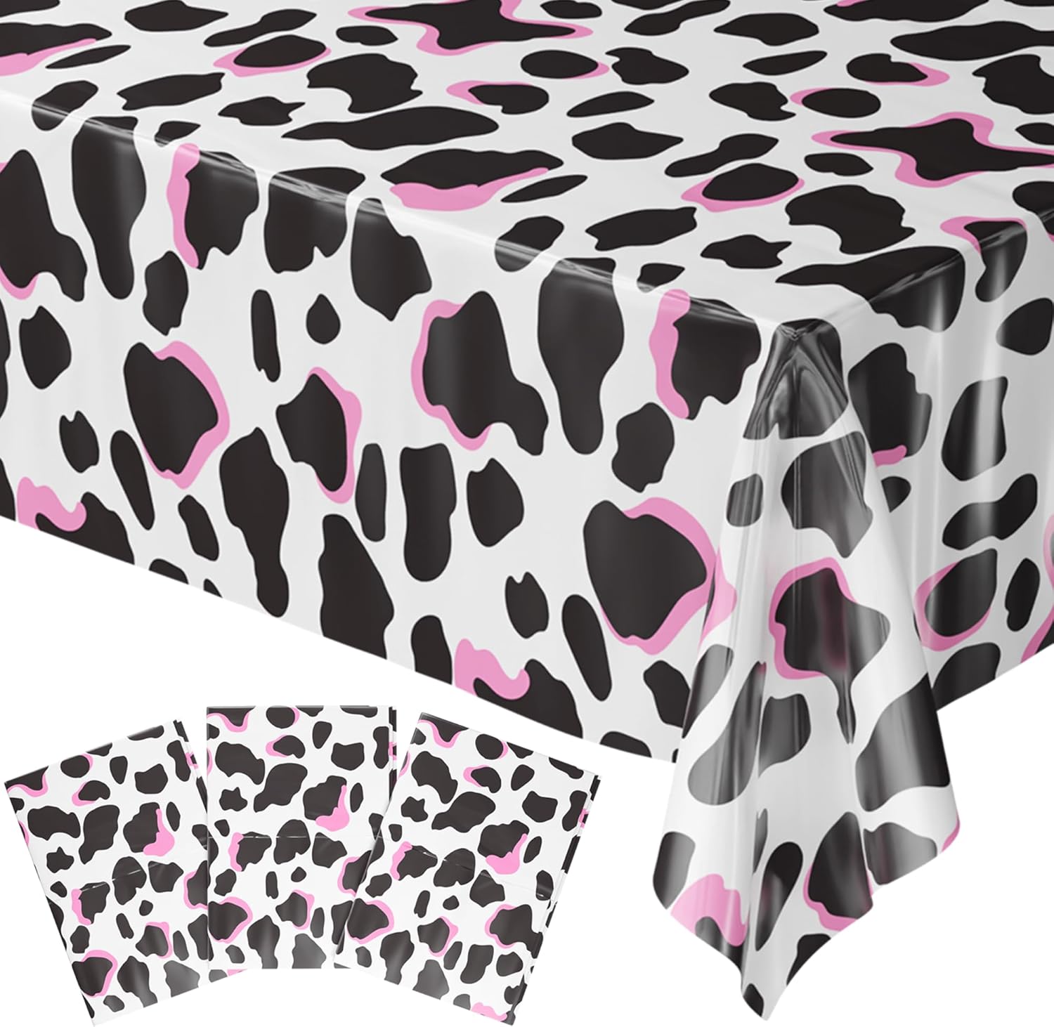 Blue Orchards Cow Table Covers - Pack of 3 54x108