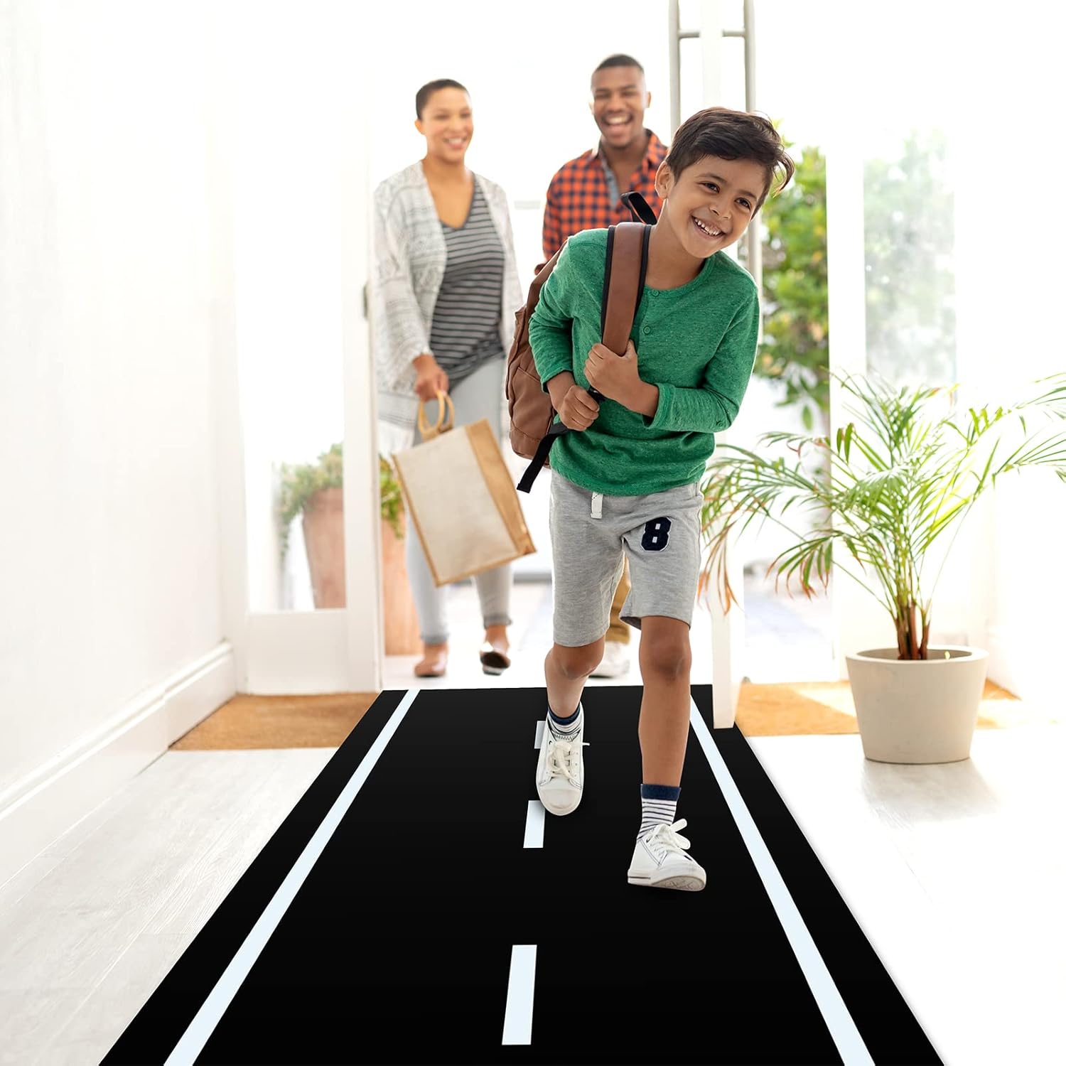 Racetrack Floor Runner for Party Black Table Cover 66ft x 2ft
