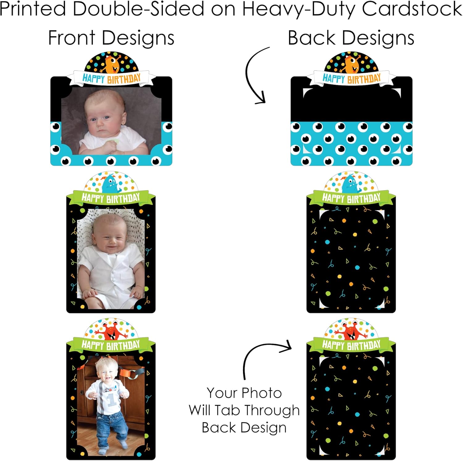 Monster Bash Photo Table Toppers 15 Piece Set