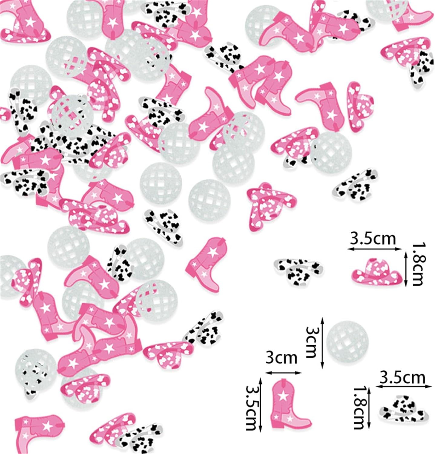 100PCS Pink Confetti Poppers Biodegradable Party Decorations